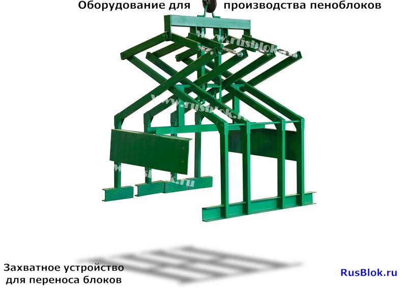 Захват для газобетонных блоков своими руками чертежи и размеры