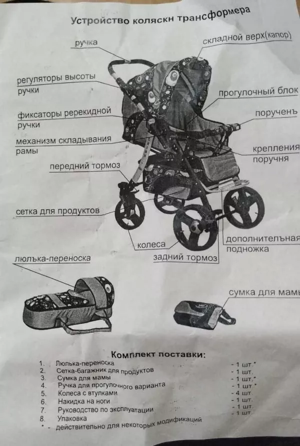 Детская коляска трансформер 2