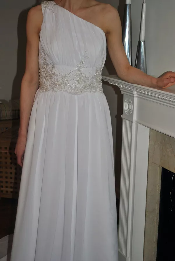 Шифоновое свадебное платье One shoulder 2