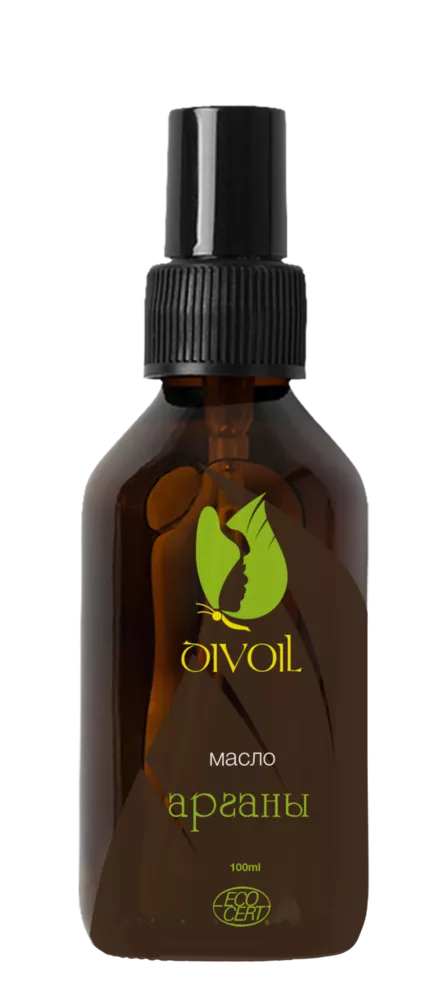 Аргановое масло 100% натуральное DivOil,  100 мл