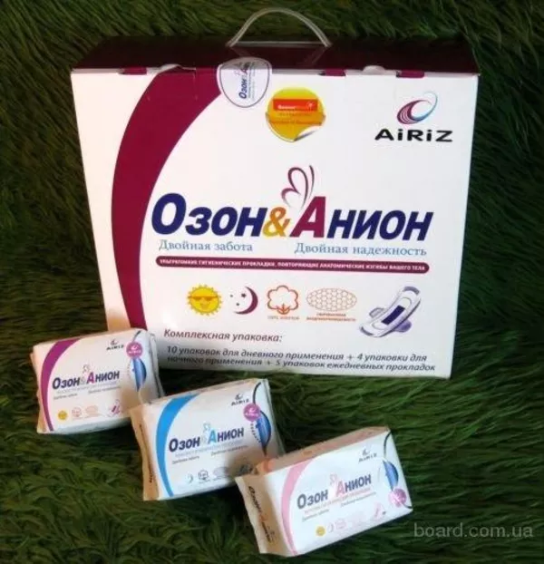 Женские гигиенические прокладки «Озон&Анион» AiRiZ 2