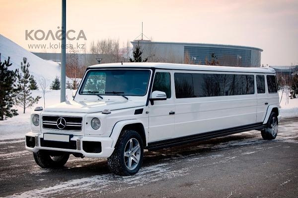 Лимузин Mercedes-Benz Gelandewagen G63 AMG для свадьбы в городе Астана