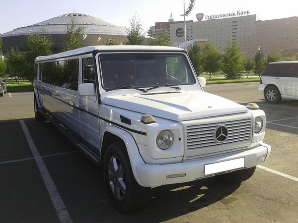 Аренда лимузина MB G-class G63 AMG и MB S-class W221 в городе Астана.