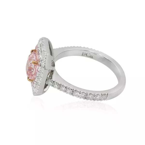 Кольцо с натуральным розовым бриллиантом 1.71 карата 2