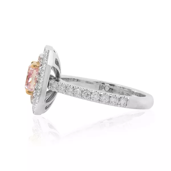 Кольцо с натуральным розовым бриллиантом 1.71 карата 4