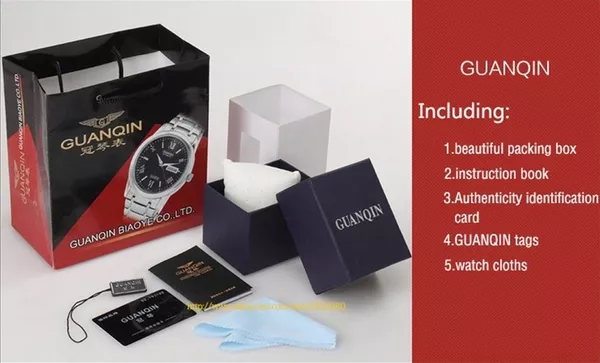 Кварцевые часы от люксового бренда GUANQIN 2