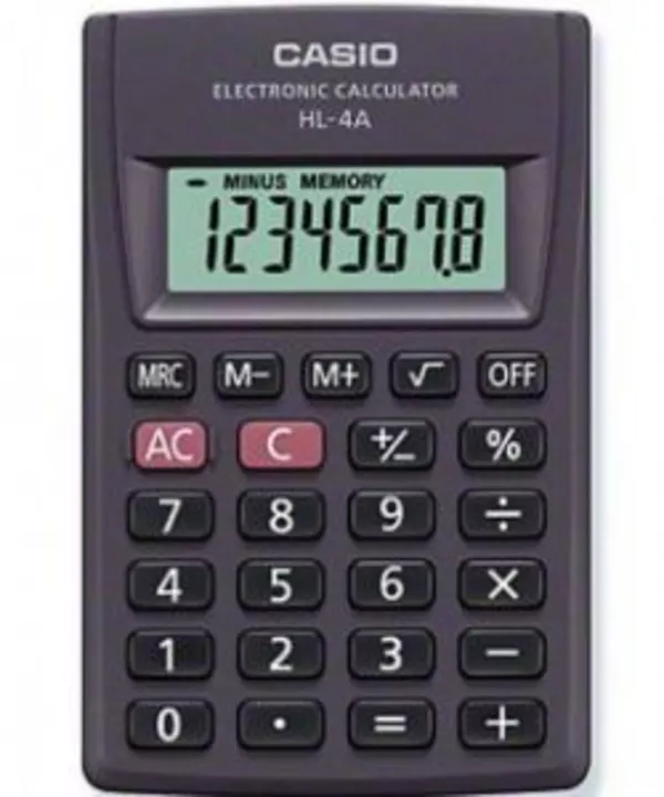 Карманный калькулятор casio,  hl-4a-s-eh