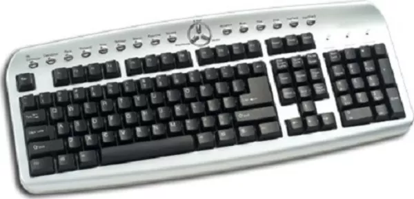 Клавиатура Delux DLK-9872 PS/2 multi black/silver