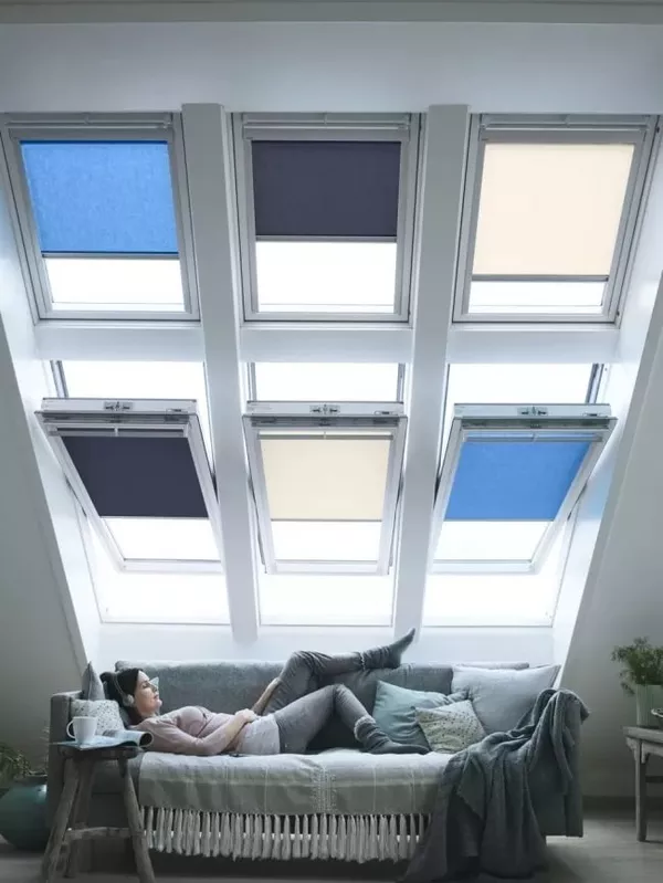 Velux мансардное белое полиуретановое окно