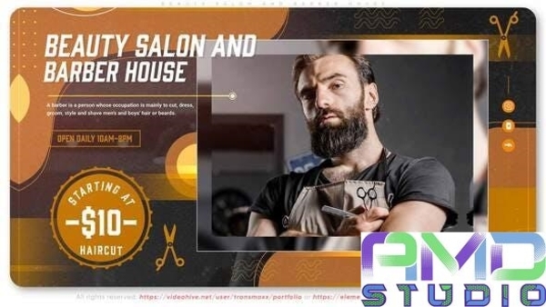 Заказать видеоролик для салона красоты или BARBER-shop (BEAUTY_4)