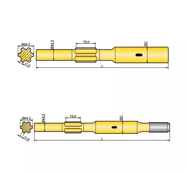 Хвостовик аналог Krupp HB 101