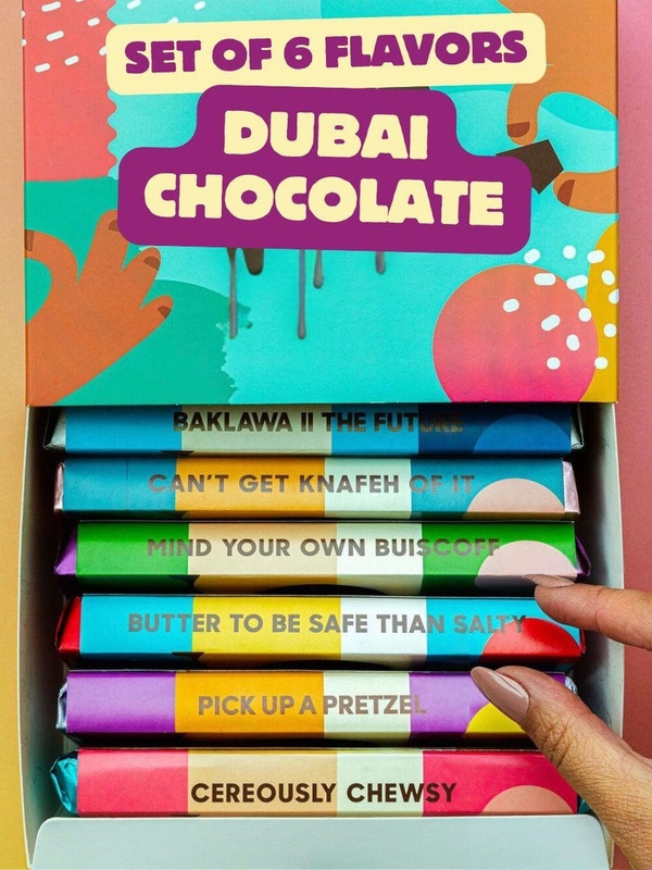  DUBAI FIX DESSERT CHOCOLATE. (BOX OF 6 FLAVOURS) 