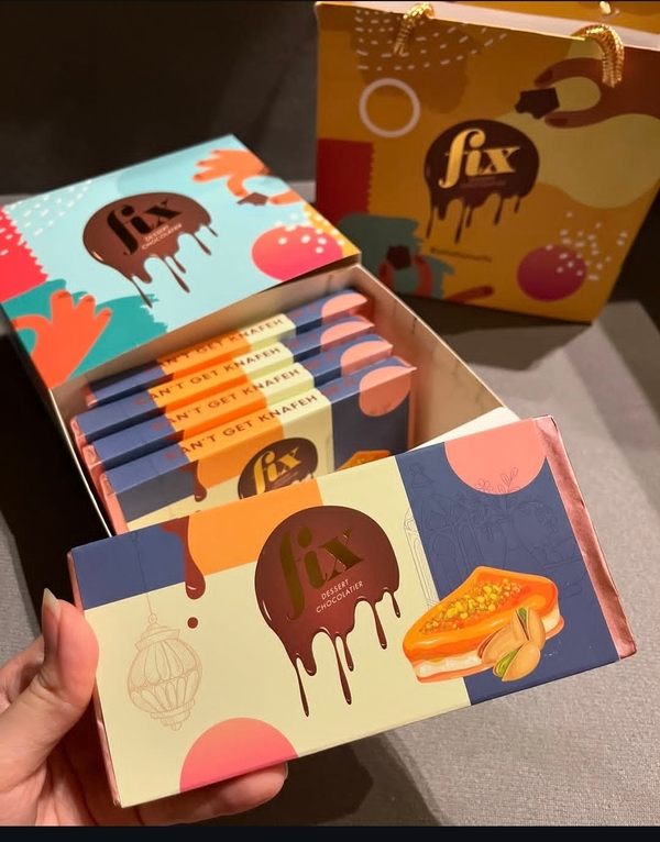  DUBAI FIX DESSERT CHOCOLATE. (BOX OF 6 FLAVOURS)  4