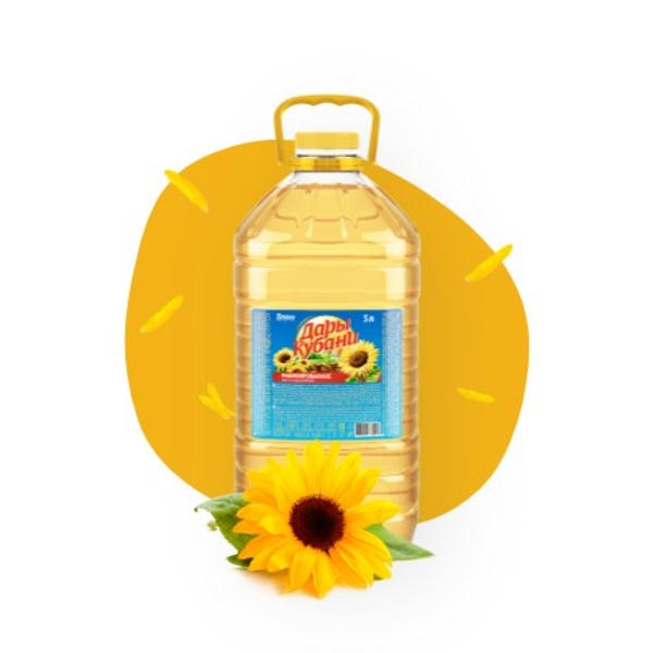 Масло подсолнечное ТМ Дары Кубани 4