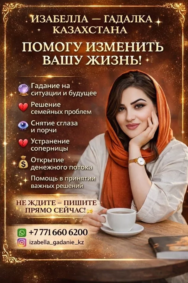 ИЗАБЕЛЛА — ГАДАЛКА КАЗАХСТАНА. ПОМОГУ ИЗМЕНИТЬ ВАШУ ЖИЗНЬ!  2