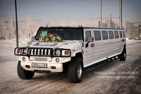 Лимузин Hummer (Хаммер) на свадьбу в Астане