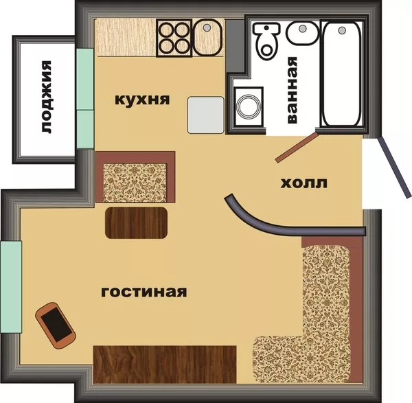Продам 1-ком квартиру в ЖК Лесная поляна!!!