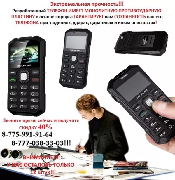 Ультратонкий телефон размером с банковскую карточку Melrose S2  5