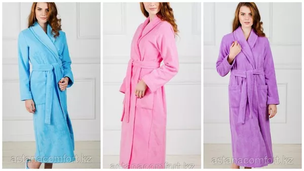 Женский махровый халат с кружевами и вышивками на Ваш выбор 3